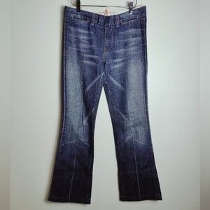VTG Y2K 7 For All Mankind Boot Cut Low Rise Tab Pocket Jeans, Sz 27